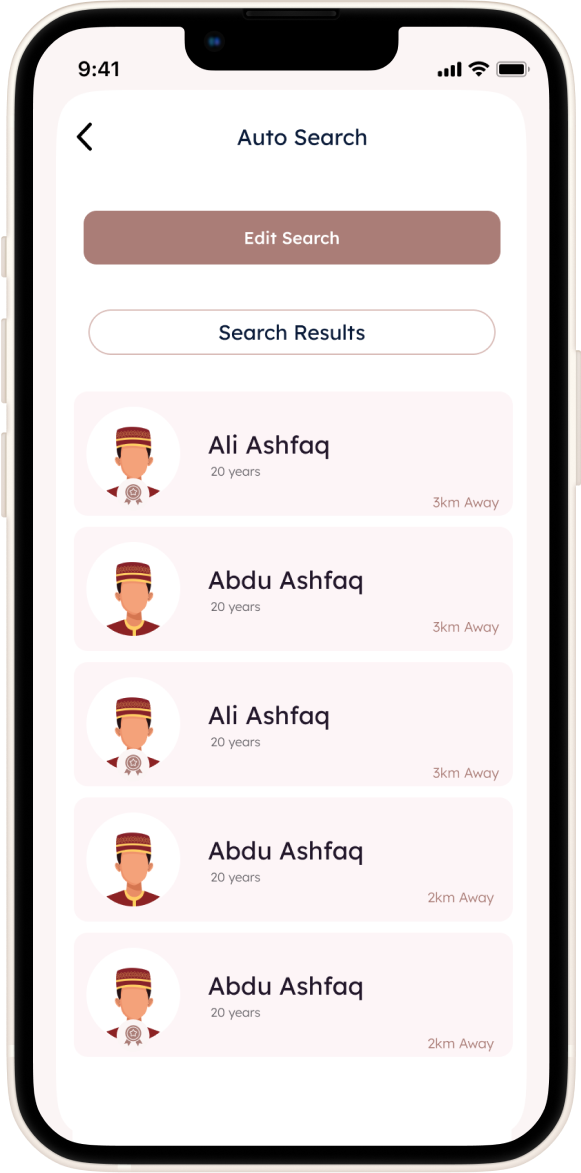 Search Feature Screenshot